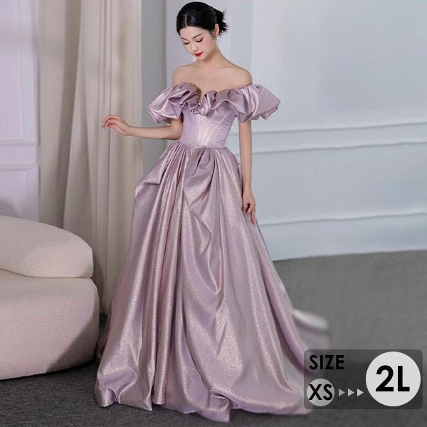 ドレス 大人 ピアノ 発表会 ロングドレス 小さいサイズ 袖付き 半袖 ベアショルダー 演奏会 結婚式 母親 演奏会用ドレス ロング 黒 披露宴