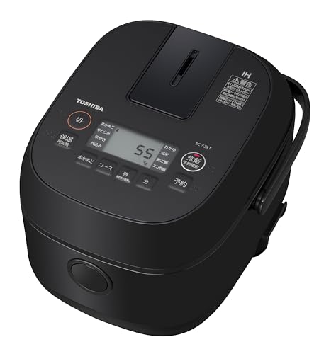 TOSHIBA(東芝) 炊飯器 3合 RC-5ZXT(K) ブラック 一人暮らし IH 玄米 保温24時間
