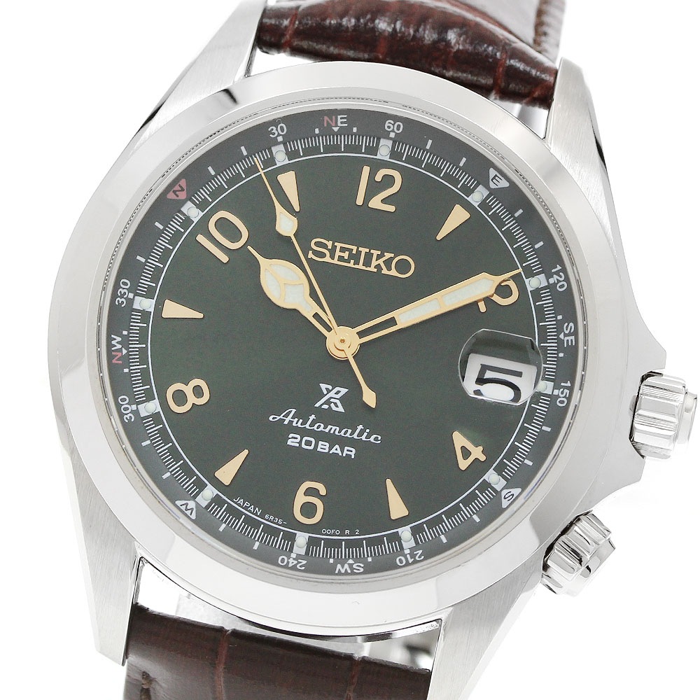 セイコー SEIKO SBDC091/6R35-00E0 プロスペックス アルピニスト デイト 自動巻き メンズ 箱付き_960105【中古】