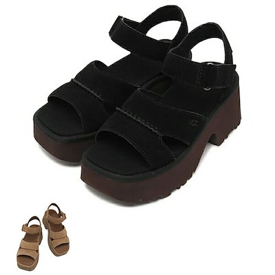 Qoo10] UGG 厚底 サンダル ニューハイツアンクルスト : シューズ