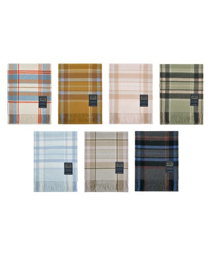 ROCKFISH WEATHERWEAR公式 マフラー CLASSIC WOOL SCARF CHECK 7 colors