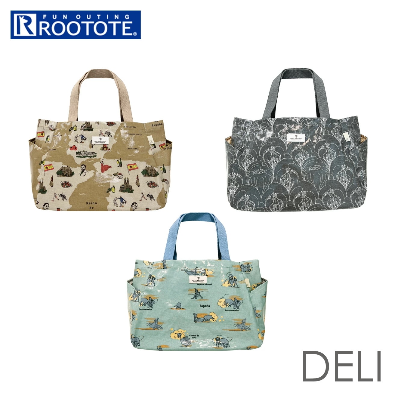 ルートート トートバッグ 3060 通販 ROOTOTE デリ DELI ラミネート トートバック レディース トート バッグ バック パルーティ Parootie 自立 仕切り 軽量 軽い 撥水 は