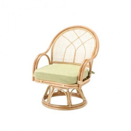今枝商店 Romantic Rattan 籐回転座椅子 ハイタイプ S366