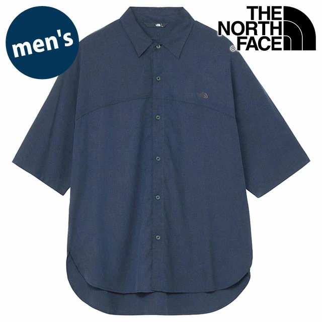 ショートスリーブアローラインシャツ [NR22563-AN] S/S Arrowline Shirt メンズ TNF アウトドア トップス 半袖シャツ アビエイターネイビー 正規取扱店