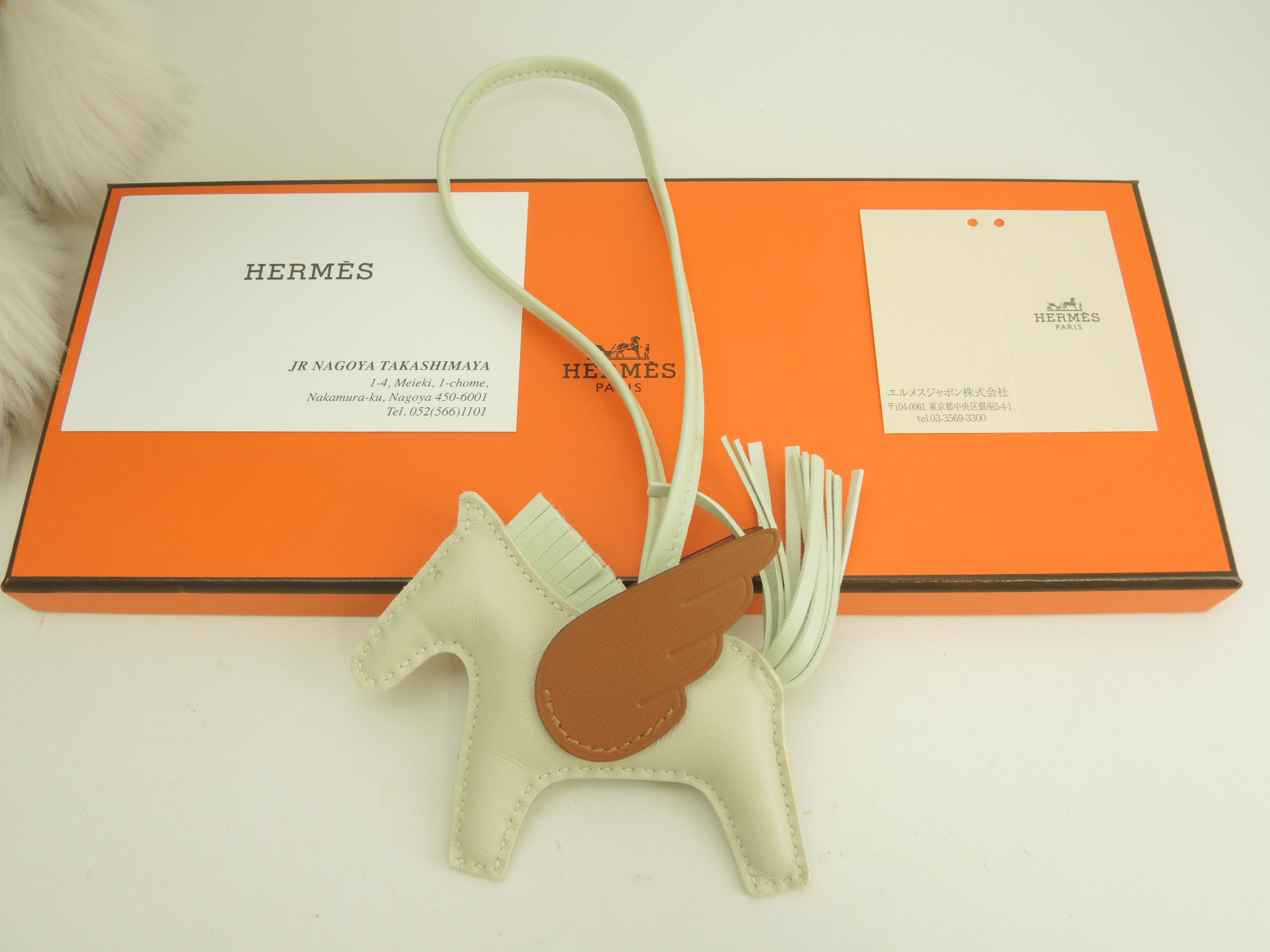 ロデオPMペガサス アニューミロ クレ茶緑 バッグチャーム 新品@B