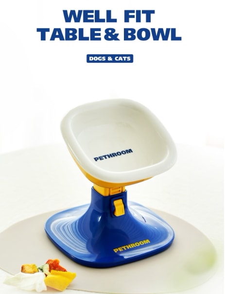ウェルフィットテーブル＆ボウル 高さ＆角度調整可能！愛犬・愛猫の体型に化されたウェルフィットテーブル／ 丈夫で安全な陶器製ウェルフィットボウル