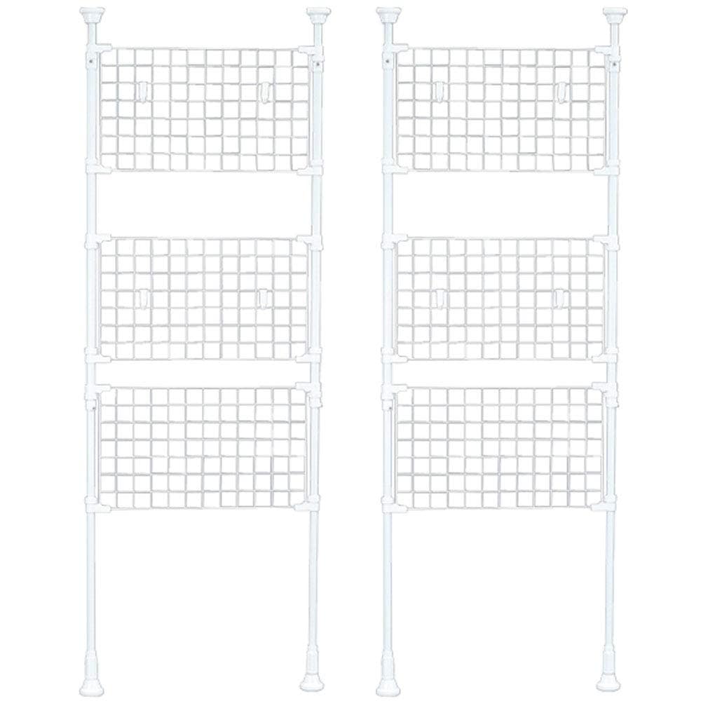 【2台セット】メッシュパーテーション RP-670 ホワイト