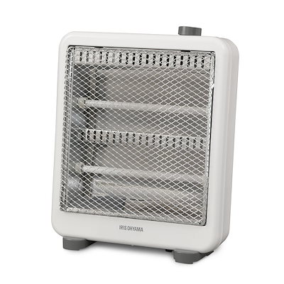 他サイト： アイリスオーヤマ 電気ストーブ ヒーター 暖房器具 電気 足元 小型 省エネ 脱衣所 転倒時電源OFF 400W/800W 2段階切替 軽量 EHT-800W ホワイトの商品画像