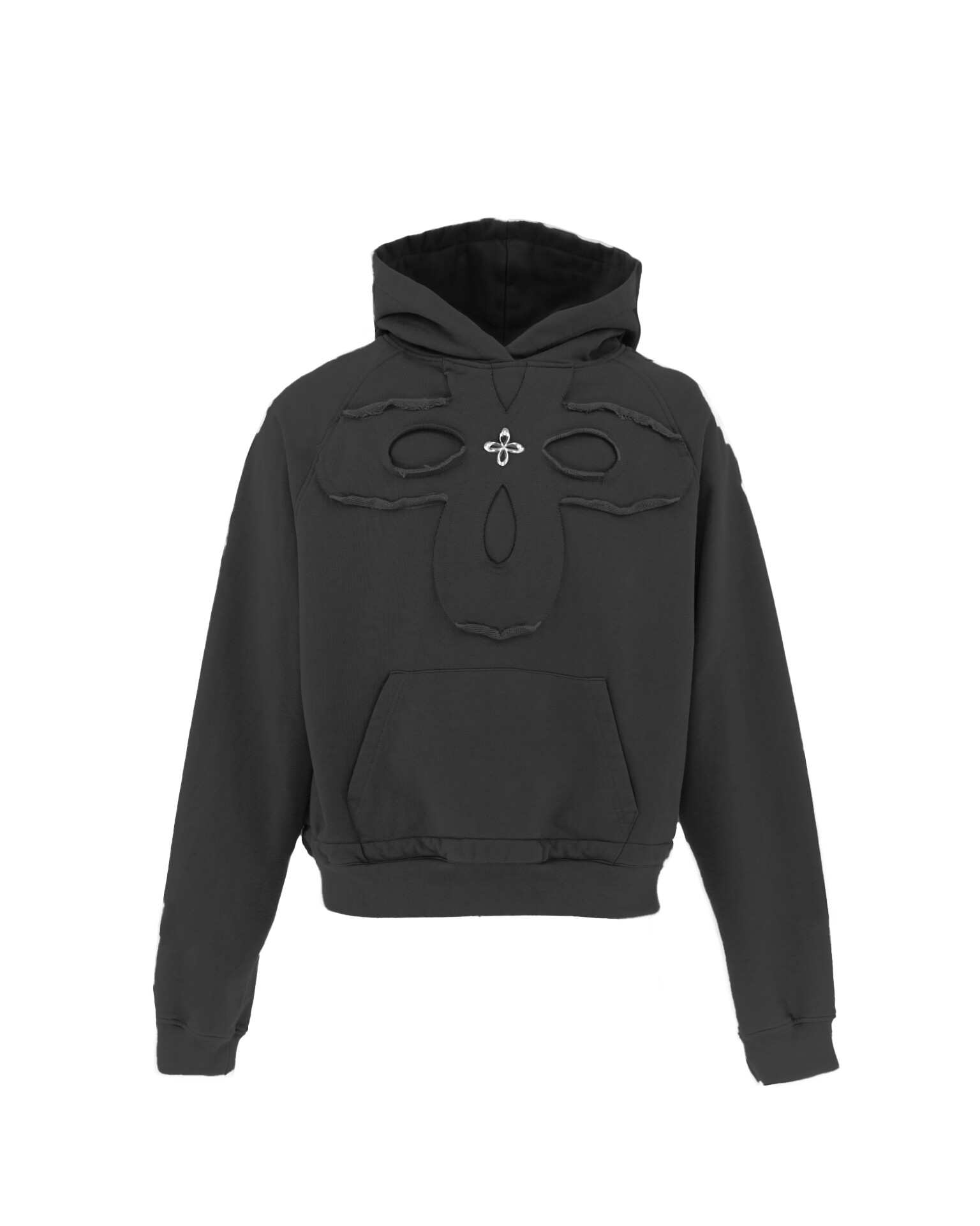 【SURGERY】 SURGERY CLOVER LOGO PATCHS SWEAT HOODIE : BLACK 21,158円