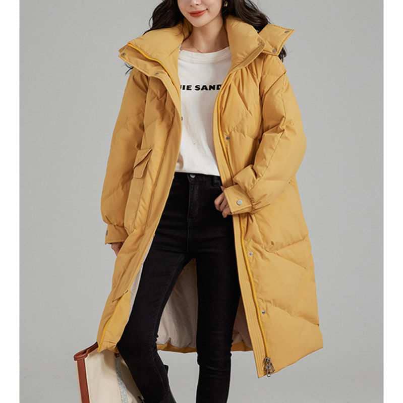 ダウンコート レディース軽量 ダウンジャケット 軽量ダウンジャケット 軽量 ウルトラダウンパーカー 薄型 防風 無地 長そで 合わせやすい ロングコート 防風 おしゃれ 春秋冬 韓国通勤 ブラック S