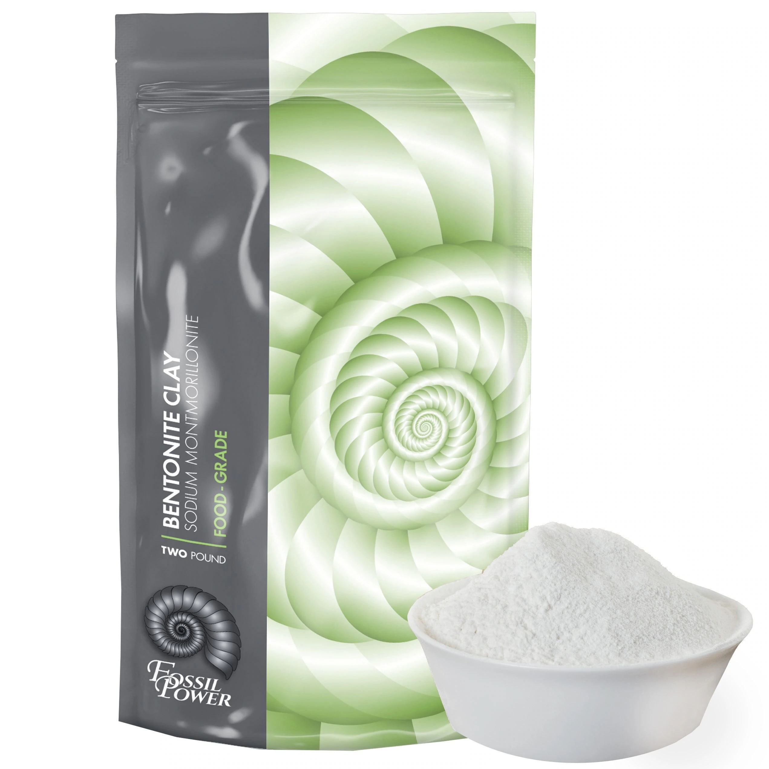 Bentonite Clay Food Grade Powder - 2 LB Pure Natur