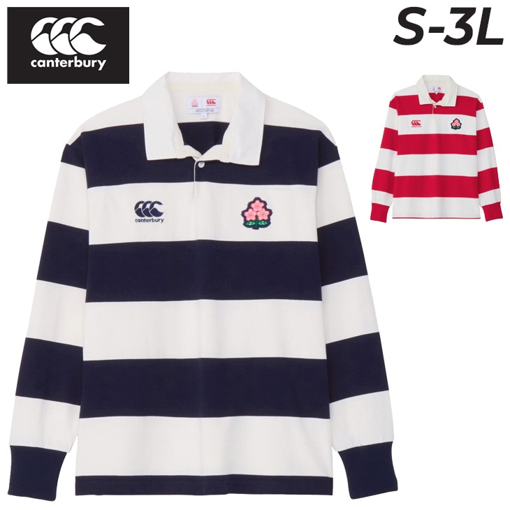 長袖 ラガーシャツ ラグビー ジャパン L/S4インチストライプ/RA44792