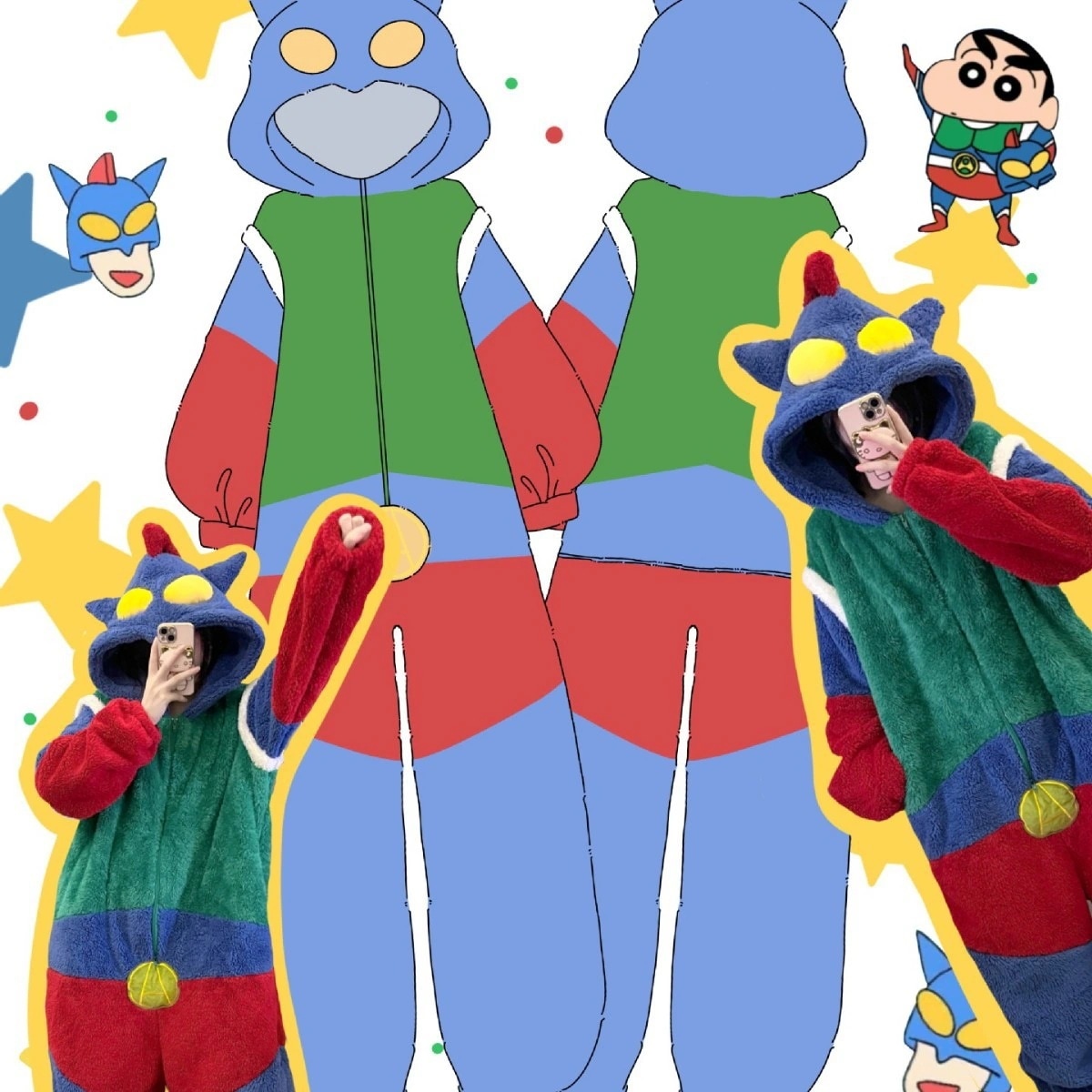 冬の動感スーパーマン連体パジャマカップル珊瑚絨毯がかわいいアニメ厚手の加絨毯部屋着30%までに制限