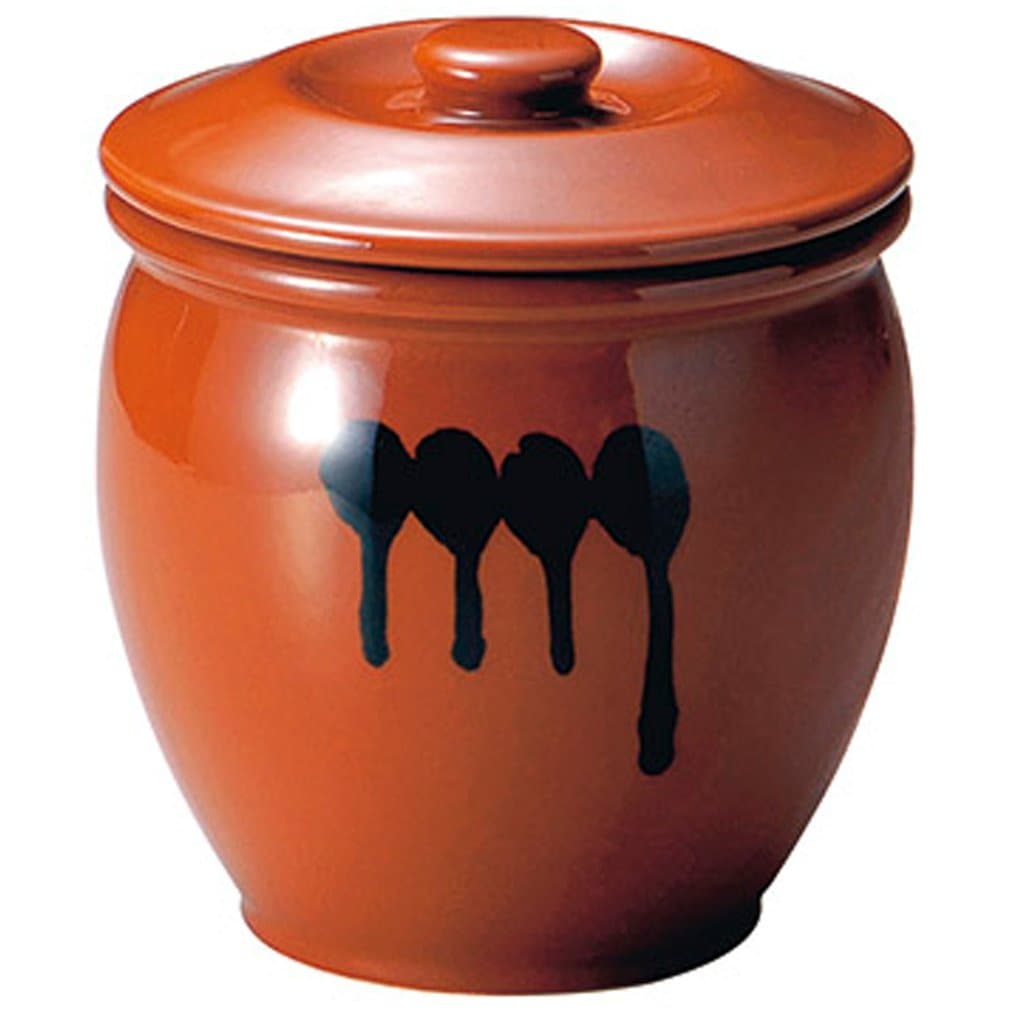 山下工芸 蓋付半胴瓶 4号 茶 29×24.5×24.5cm 13047350