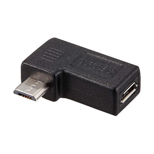 (まとめ)変換名人 変換プラグ microUSBmicroUSB右L型(フル結線) USBMC-RLF(×20セット)