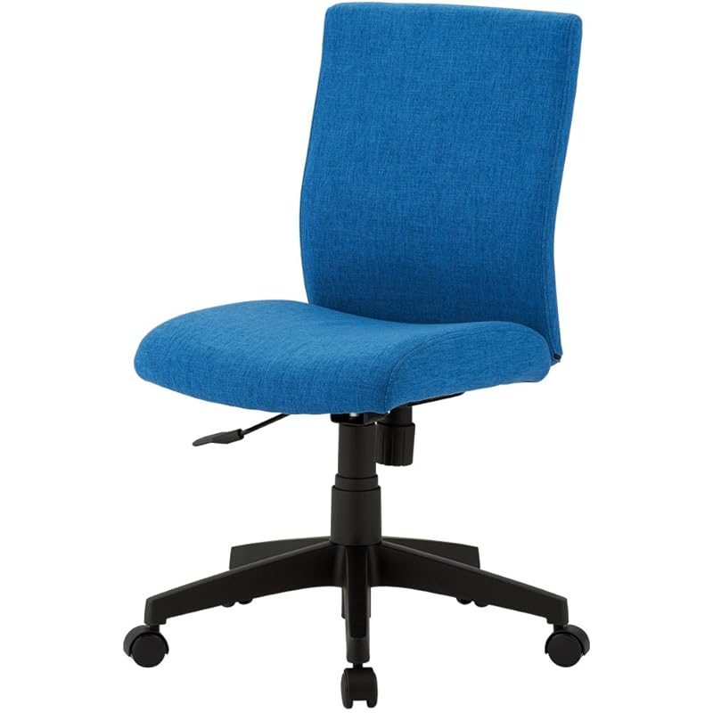 【即納】ナカバヤシ デスクチェア ファブリックチェア ブルー 87421