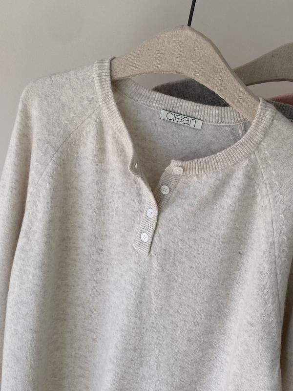 26 ss ボタン ラウンド ニット