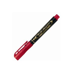 (業務用20セット) ZEBRA ゼブラ 油性ペン/マッキープロ (特殊用途DX/細字) 速乾性 耐水性 耐アルコール性 YYSS10-R 赤