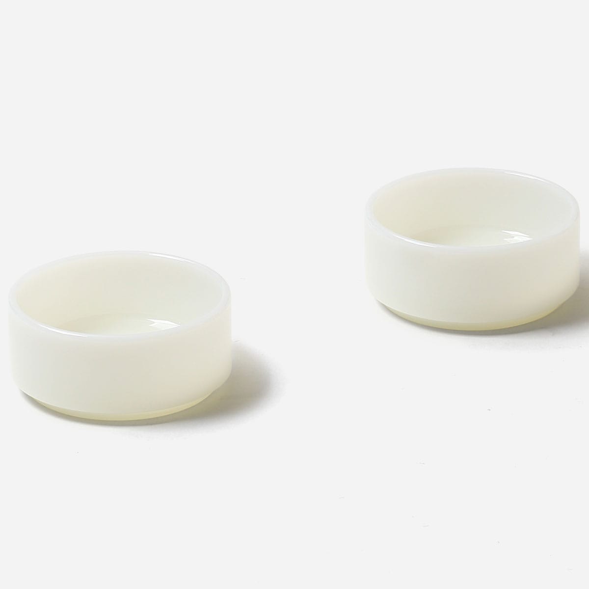 ミルクガラス食器 イデアコ テーブルウェア ミルクガラス ボウル 2点ペアセット ideaco Milk Glass bowl 2pcs ホワイト