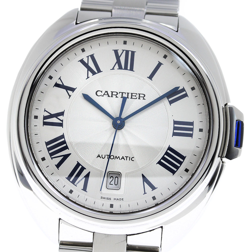 カルティエ CARTIER WSCL0007 クレ ドゥ カルティエ デイト 自動巻き メンズ 良品 _816575【中古】 212,100円