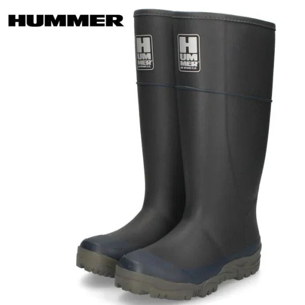 HUMMER ハマー メンズ 長靴 レインブーツ ハマーH2-02 グレー 弘進ゴム ラバーブーツ 軽量