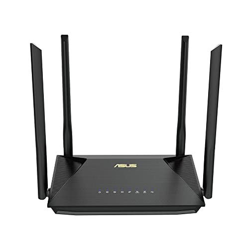 ASUS WiFi 無線 ルーター WiFi6 1201+574Mbps v6プラス/ OCNバーチャルコネクトに対応デュアルバンド RT-AX1800U (A) メッシュ&セキュリティ機能付 3階建