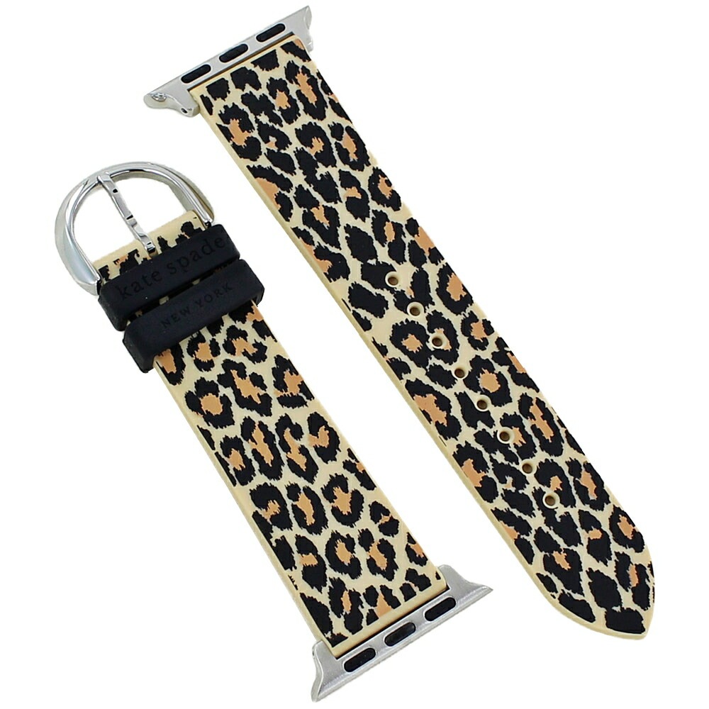 ケイトスペード アップルウォッチ ベルト バンド ブランド レディース かわいい シリコン レオパード柄 シリーズ 9 8 SE 対応 おしゃれ お洒落 ベルト 交換バンド 着せ替え Apple Wa