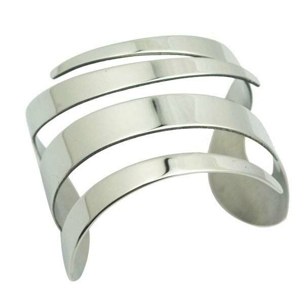 パルスステンレスバングル 腕輪 トライバル 手首 アクセサリー 男性 女性 シンプル プレゼント