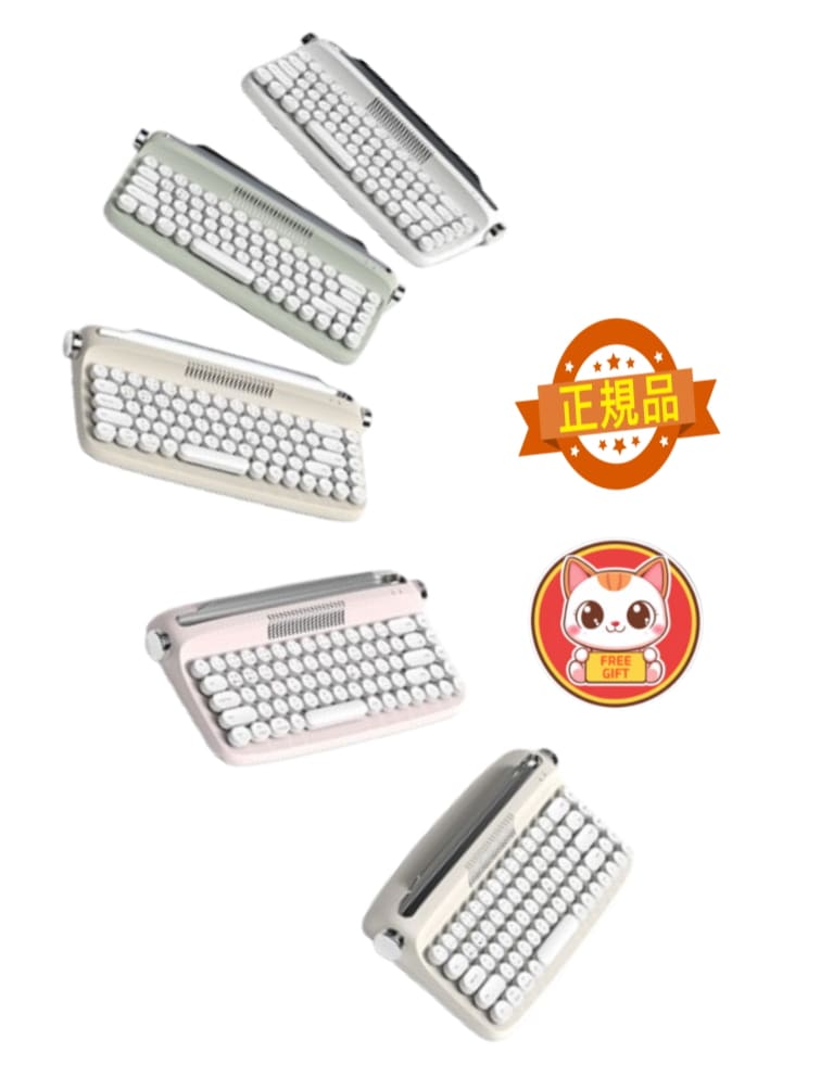 【正規品】レトロ2 ミニ Bluetooth マルチペアリング テンキーレス タイプライター風キーボード B307 7,600円