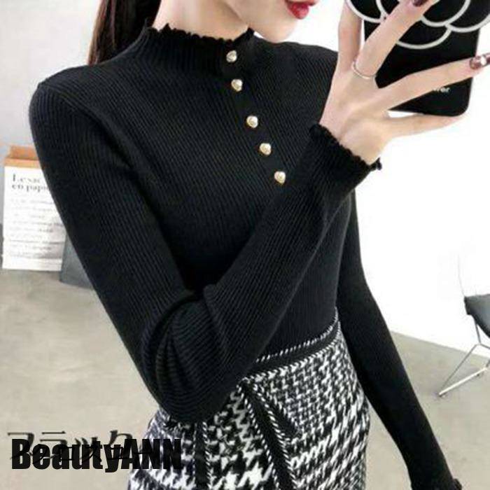 新生活 ックニット セーター ニットソー プルーオーバー インナー 長袖 レディース 無地 トップス フィット シンプル おしゃれ ベーシック プレゼント ギフト