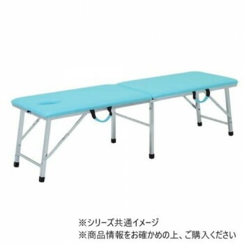 高田ベッド製作所 有孔ムーブベッド （折りたたみ式ポータブルベッド） 幅50x長さ180x高さ50cm スカイブルー TB-1007U
