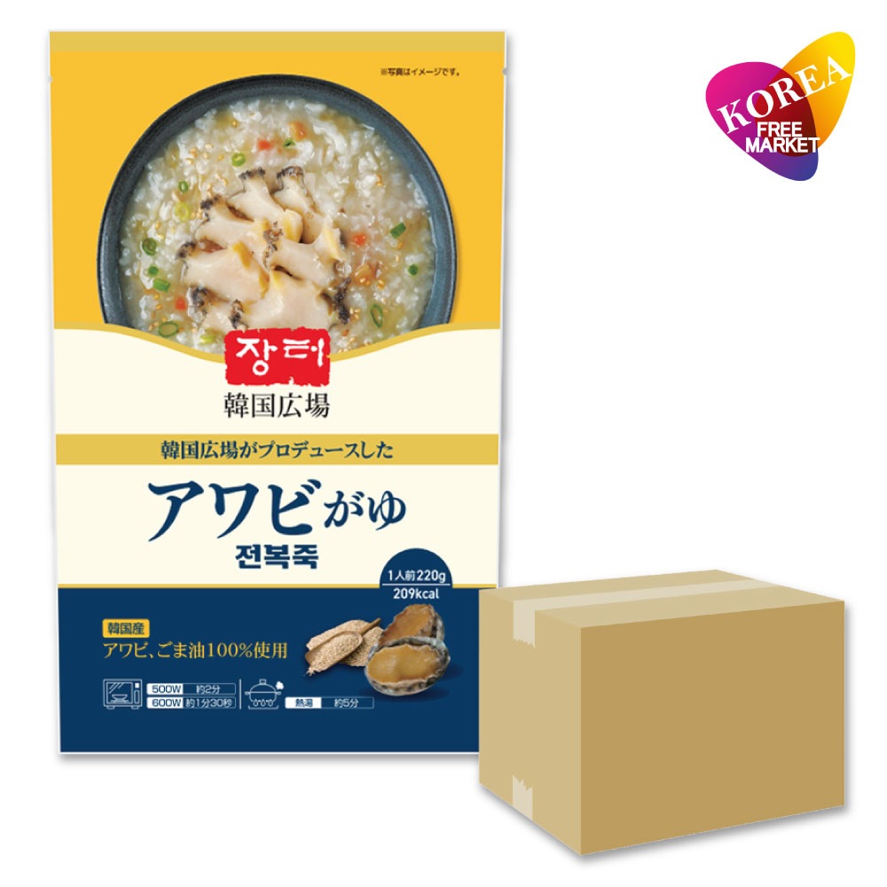 韓国広場 アワビ粥 220g 40袋セット / 韓国式お粥 おかゆ レトルトお粥 即席食品 レトルト
