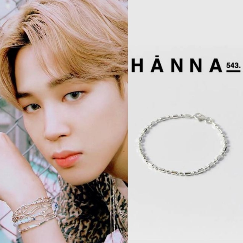 SILVER BRACELET BTS JIMIN着用 B562