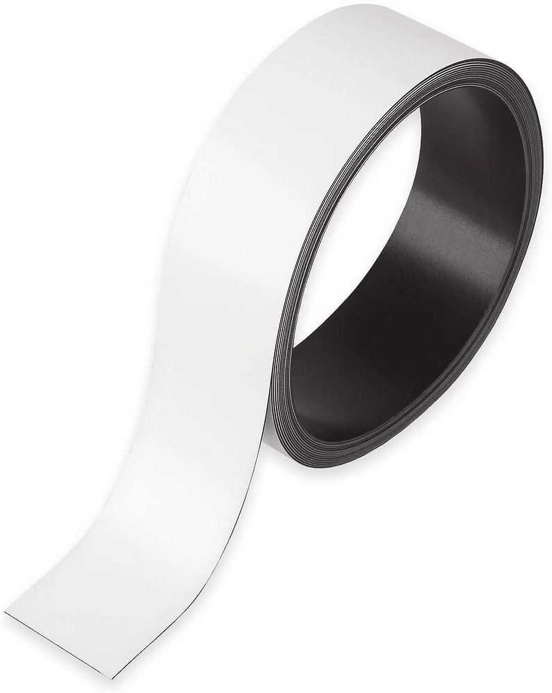 （まとめ買い）マグエックス マグネットラベル ロールタイプ ツヤ無し 白 2L 38mmx5m MNAME-2L-5M [x3]