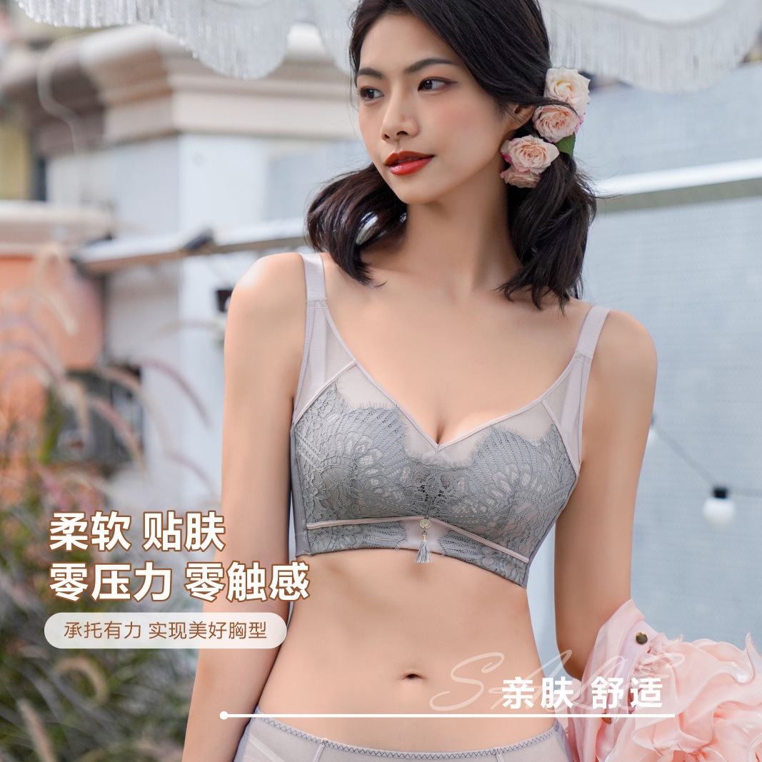 彩亭雲肌綿チューブトップ下着露出防止ソフトスチールリングハイサイド比デザインレディースブラジャーBCカップ5001
