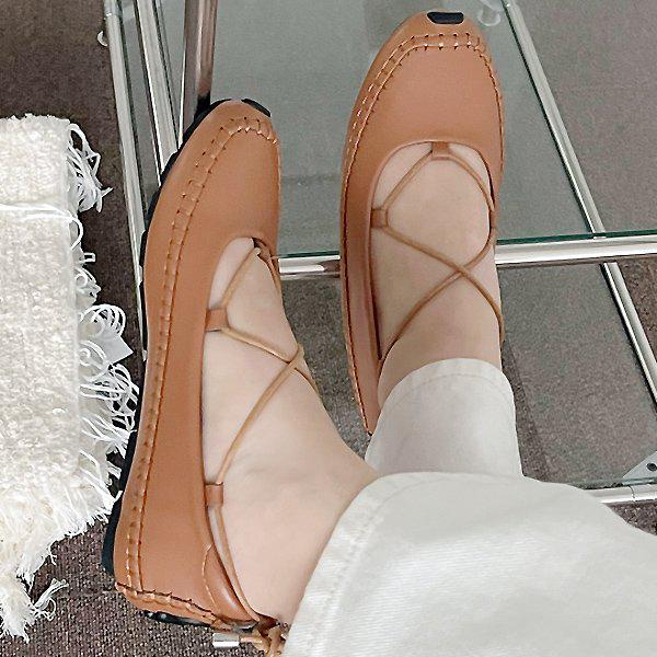 革の女性用ローファー フラットシューズ スリッポン 2cm sy0324_P356732092