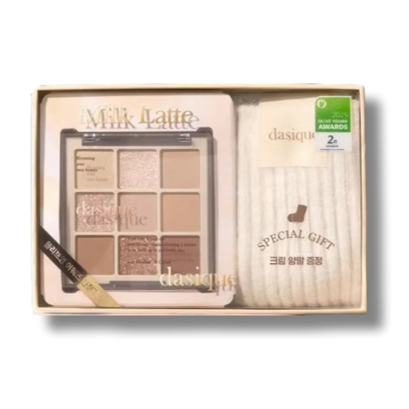[韓国オリーブヤング人気] シャドウパレットミルクラテ+アンゴラ靴下企画セット/ NEWカラー単品2種カラー選択