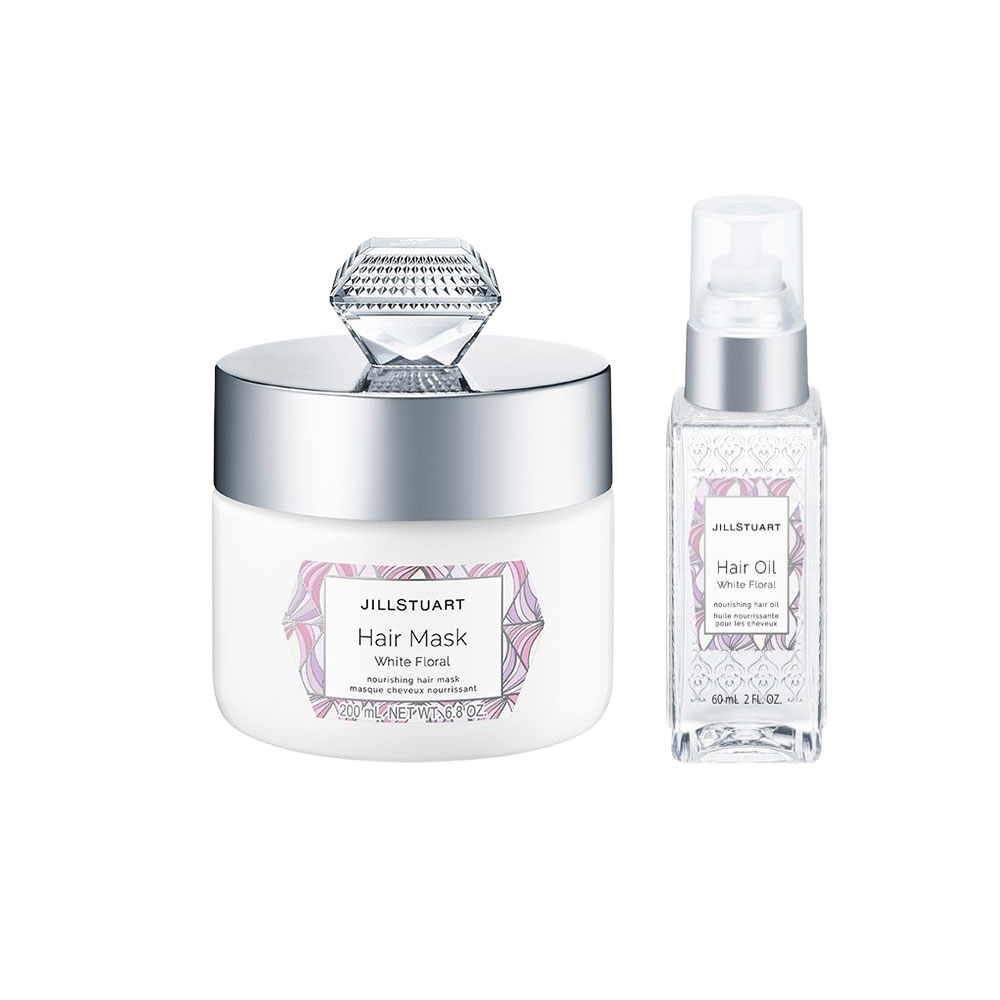 ギフトセット ヘアマスク&ヘアオイル ヘアケアセット ホワイトフローラル ギフトbox入り メッセージカード付 コスメセット ギフト