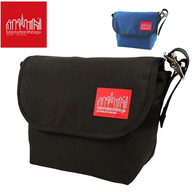 マンハッタンポーテージ Manhattan Portage メンズ レディース バッグ MP1605V-JR ヴィンテージ メッセンジャーバッグ 斜め掛け ショルダー B5 ナイロン ブラック ネイビ