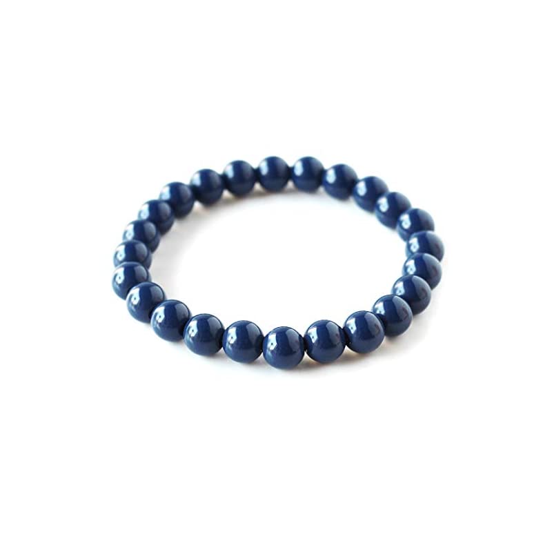 青色 北投石 ブレスレット 8mm 台湾産 マイナスイオン測定済み ラジウム ブルー ホクトライト 5,429円