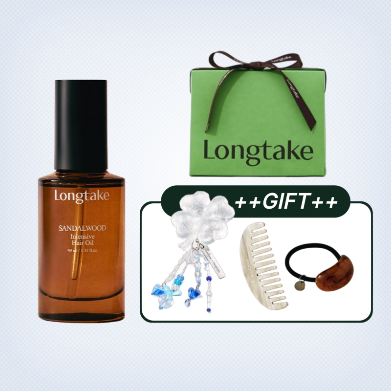 ヘアオイル40ml (サンダルウッド/ ブラックティーアンドピッグ)選択+ gift(ラッキークローバーマックスセーフグリップトーク)
