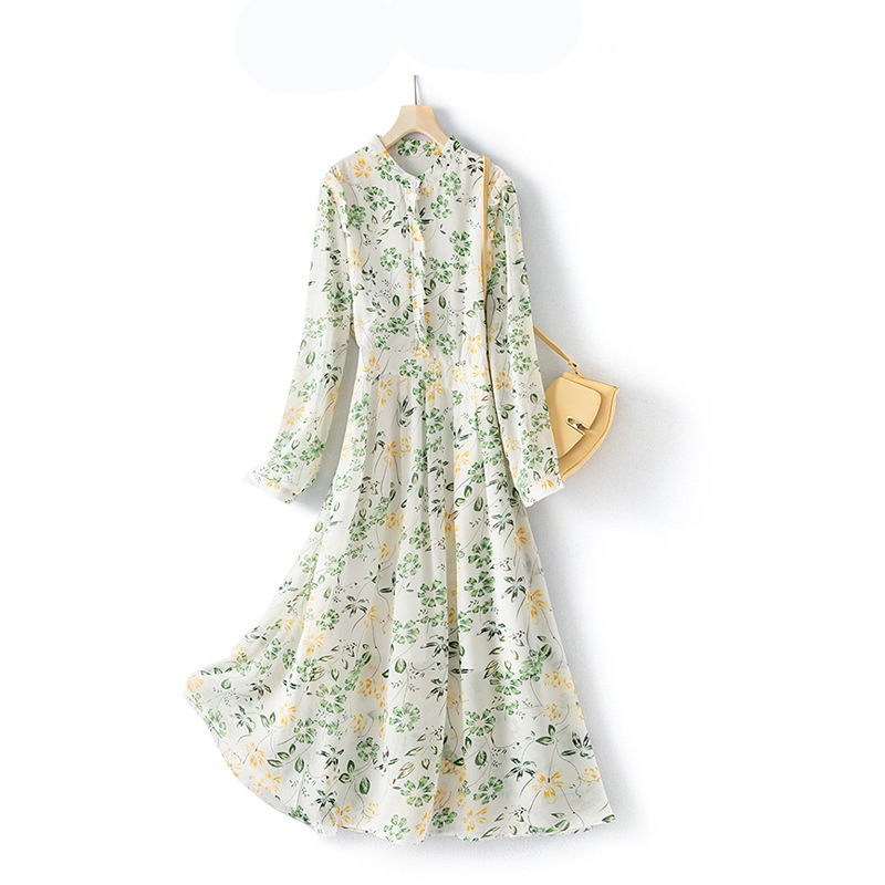 秋 ワンピース 大きいサイズ 5l 6l ロング 春 冬 韓国 長袖 花柄 ゆったり きれいめ 着痩せ 通勤 カジュアル 着痩せ 30代 40代 50代 60代 4l 3l 2l ll l秋気質プリン
