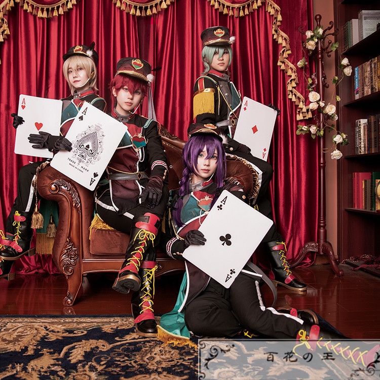 あんスタ ALKALOID Fantasyトランプ in UNDERLAND 風早巽 白鳥藍良 礼瀬マヨイ 天城一彩 コスプレ衣装 コスチューム