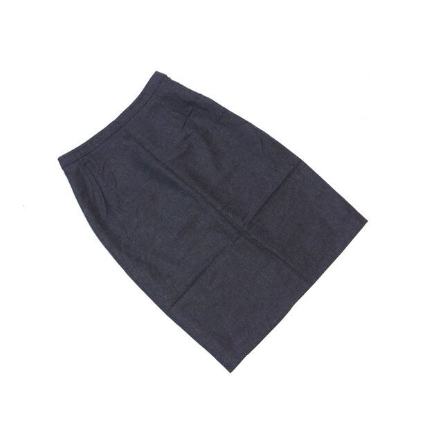 スカート ヒザ丈 タイトシルエット 6サイズ ダークグレー 中古