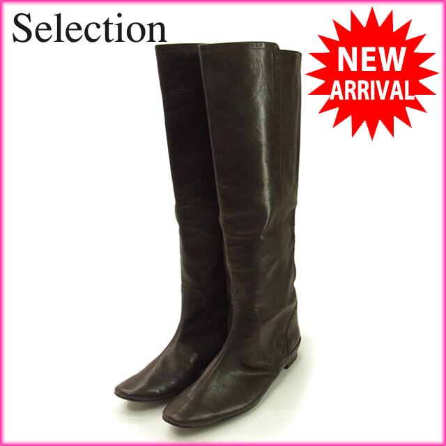 ブーツ /ロング /221/2 ブラウン 中古