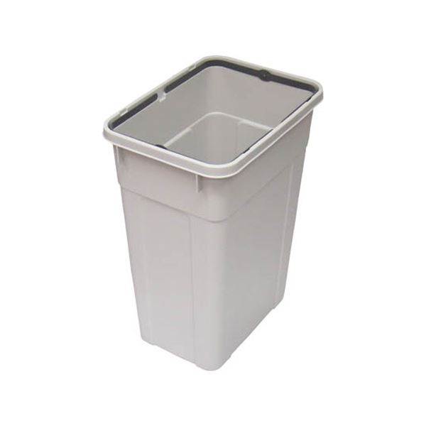 （まとめ）TRUSCO 分別ペール45型 本体47L ライトグレー TBP-45H 1個（フタ別売）2セット