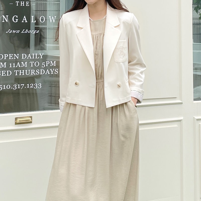 ヘルンレタリングワンボタンジャケット3495