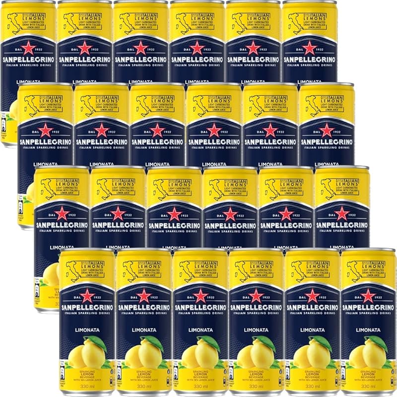 即納：SANPELLEGRINO(サンペレグリノ) イタリアン スパークリングドリンク リモナータ (レモン) 330ml ×24本 炭酸水 (果汁16% イタリア産レモン果汁 微炭酸)