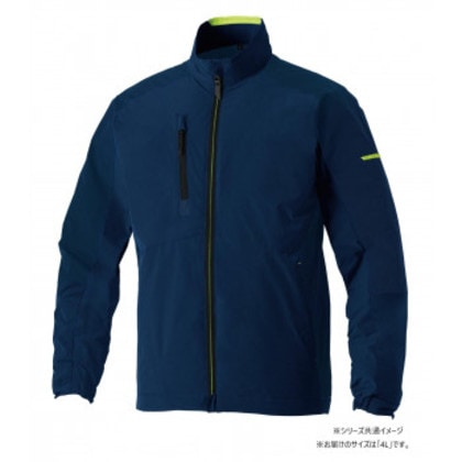 桑和 7524-00 防寒ブルゾン(ストレッチ.制電) 4Lサイズ ネイビー(1) G.G.