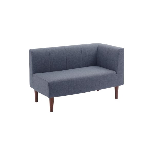 CELLUTANE ダイニングソファ インディゴブルー 日本製 左コーナー 座面ポケットコイル 二人掛け A1056p-LC-612DBL メーカー直送